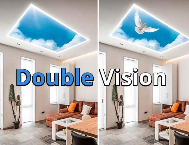 Натяжные потолки Double Vision